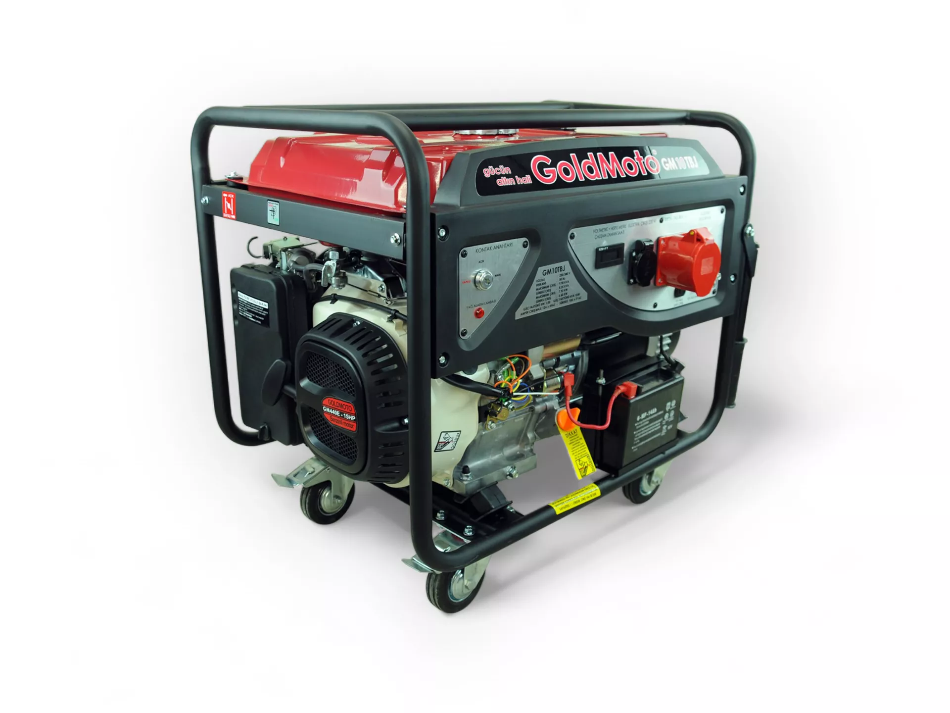 GoldMoto GM10TBJ Benzinli Jeneratör 10KVA Trifaze Marşlı