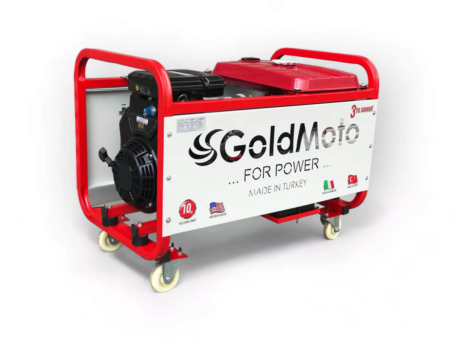 Goldmoto GM16TBJBS Benzinli Jeneratör 14KVA Trifaze Marşlı